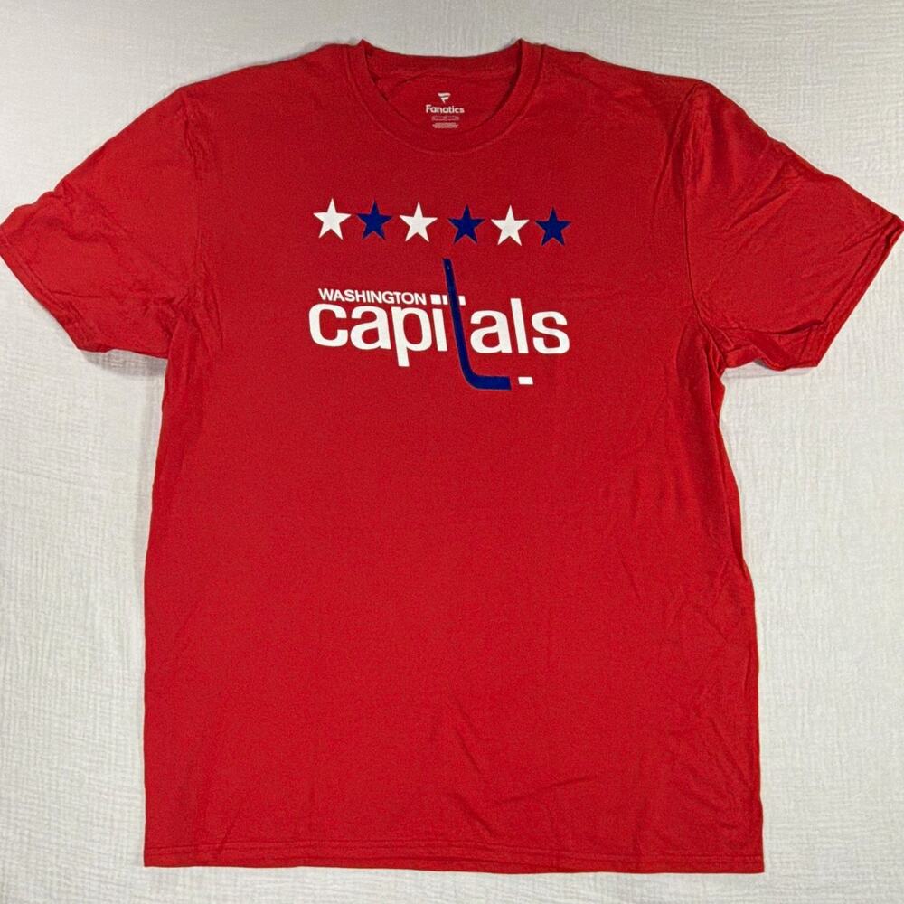 Fanatics Washington Capitals NHL Hockey Red Shirt T-Shirt Size XL
